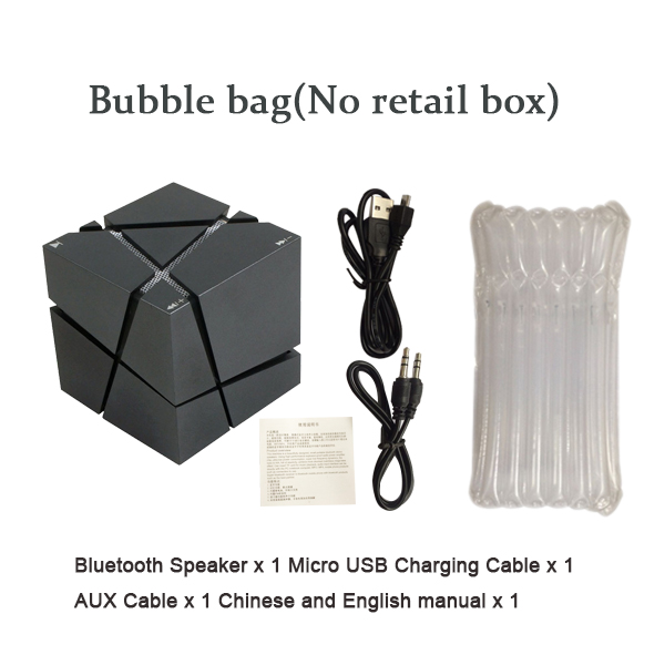 Black bubble bag